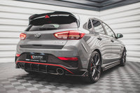 Diffuser Maxton Design Street Pro pentru Hyundai i30 hatchback N-Line (2020-), negru mat