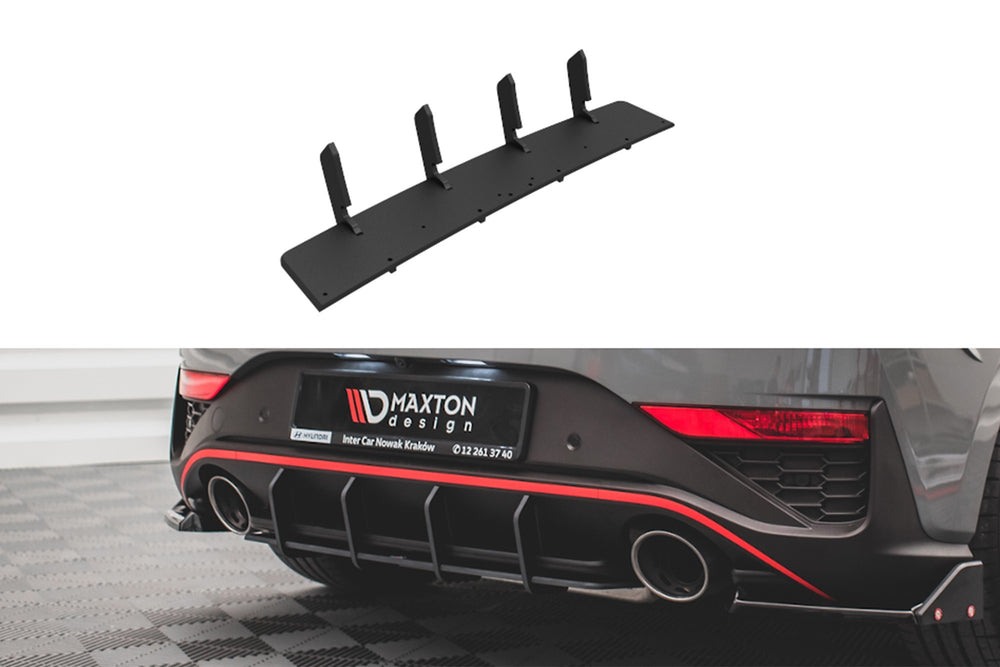 Diffuser Maxton Design Street Pro pentru Hyundai i30 hatchback N-Line (2020-), negru mat