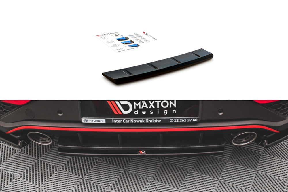 Difuser Maxton Design pentru Hyundai i30 hatchback N-Line (2020-), negru mat
