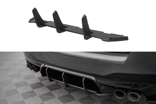 Maxton Design insertii diffuser pentru BMW M5 F90 (2017-2020), negru mat