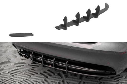 Inserție difuser Maxton Design pentru Jaguar XF R-Sport (2015-2020), negru mat