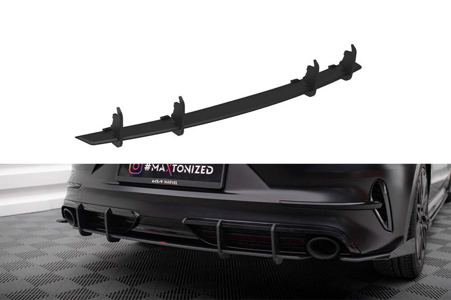 Inserție difuser Maxton Design pentru Kia Pro Ceed GT (2022-), negru mat
