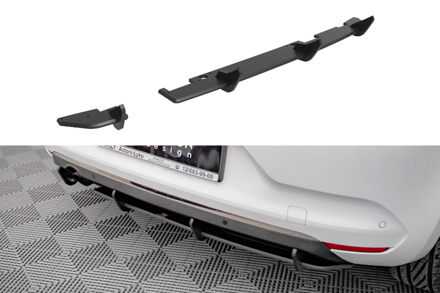 Maxton Design diffuser pentru Renault Clio (2019+), negru mat