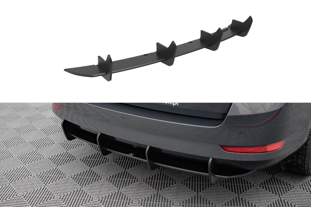 Maxton Design difuzor spate pentru Skoda Fabia Combi (după 2019), negru mat
