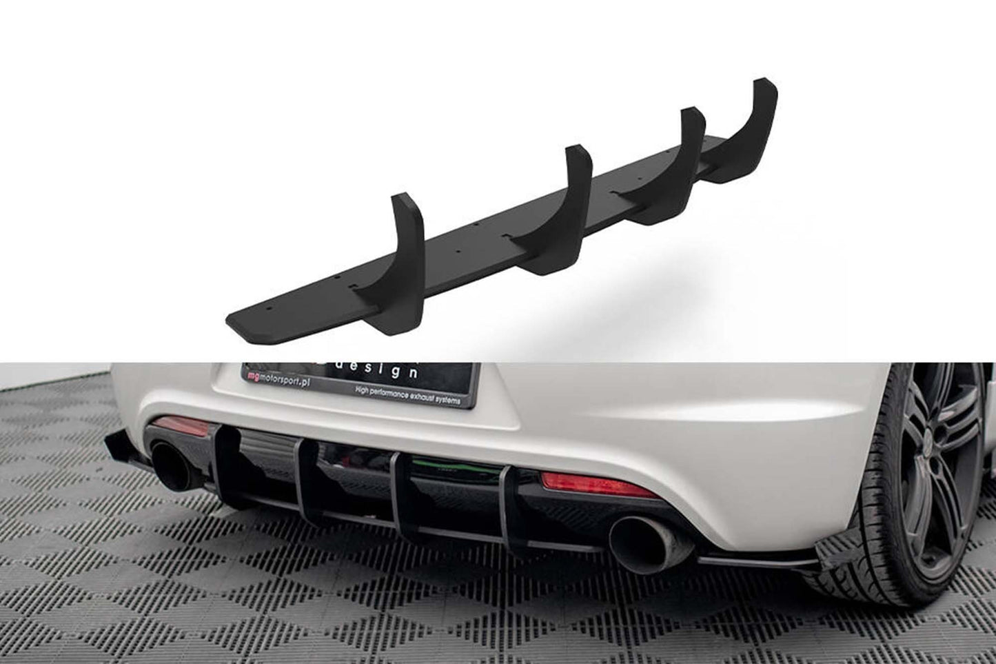 Difuser Maxton Design pentru Volkswagen Scirocco R 2008-2014, negru mat