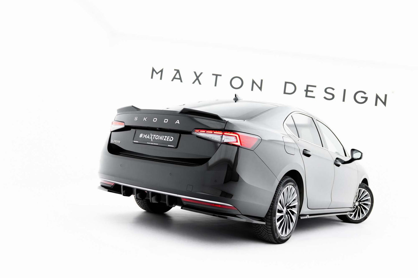 Maxton Design Rear Diffuser for Skoda Superb (post-2024), Gloss Black