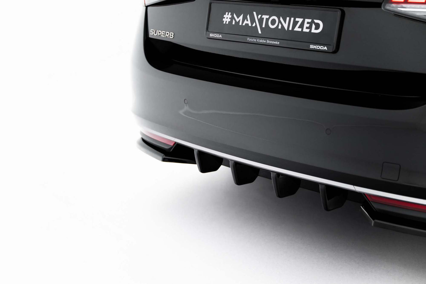 Maxton Design Rear Diffuser for Skoda Superb (post-2024), Gloss Black