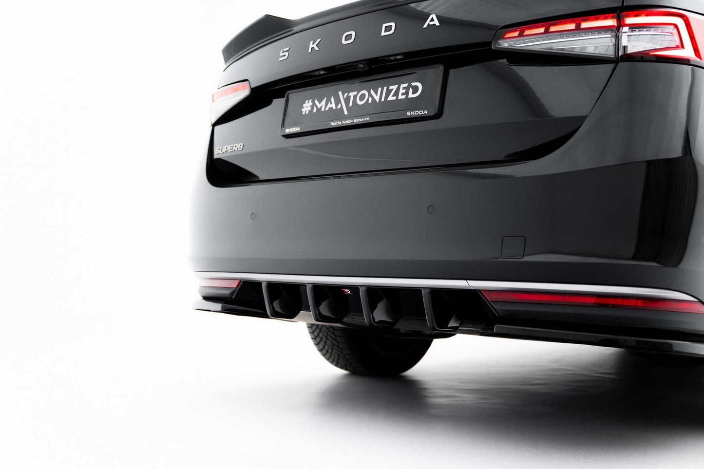 Maxton Design Rear Diffuser for Skoda Superb (post-2024), Gloss Black
