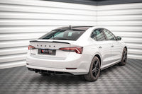 Extensie bara spate Maxton Design Street Pro pentru Skoda Octavia (dupa 2019), negru mat