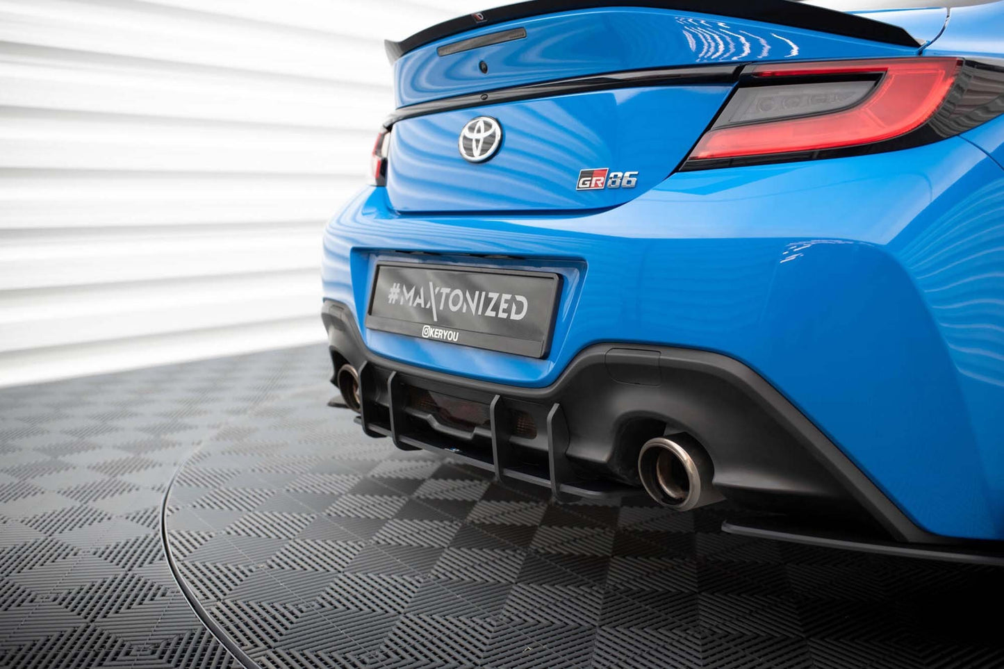 Maxton Design Rear Diffuser Insert for Toyota GR86 (post 2021), Matte Black