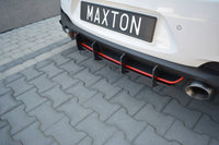 Difuser Maxton Design, inserții pentru bara spate a Hyundai i30 hatchback (2017-), negru mat