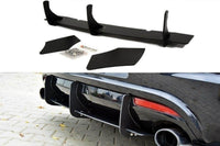 Insertii difuser bara spate Maxton Design pentru VW Scirocco (2009-2013), negru mat