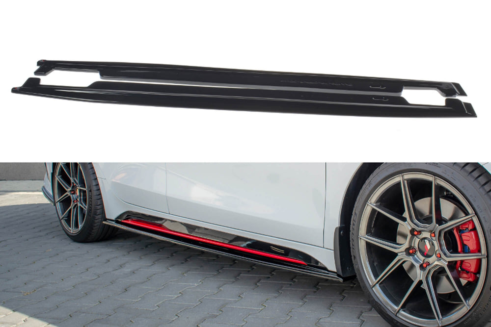 Praguri Maxton Design pentru Kia Pro Ceed GT (2018-), lac negru