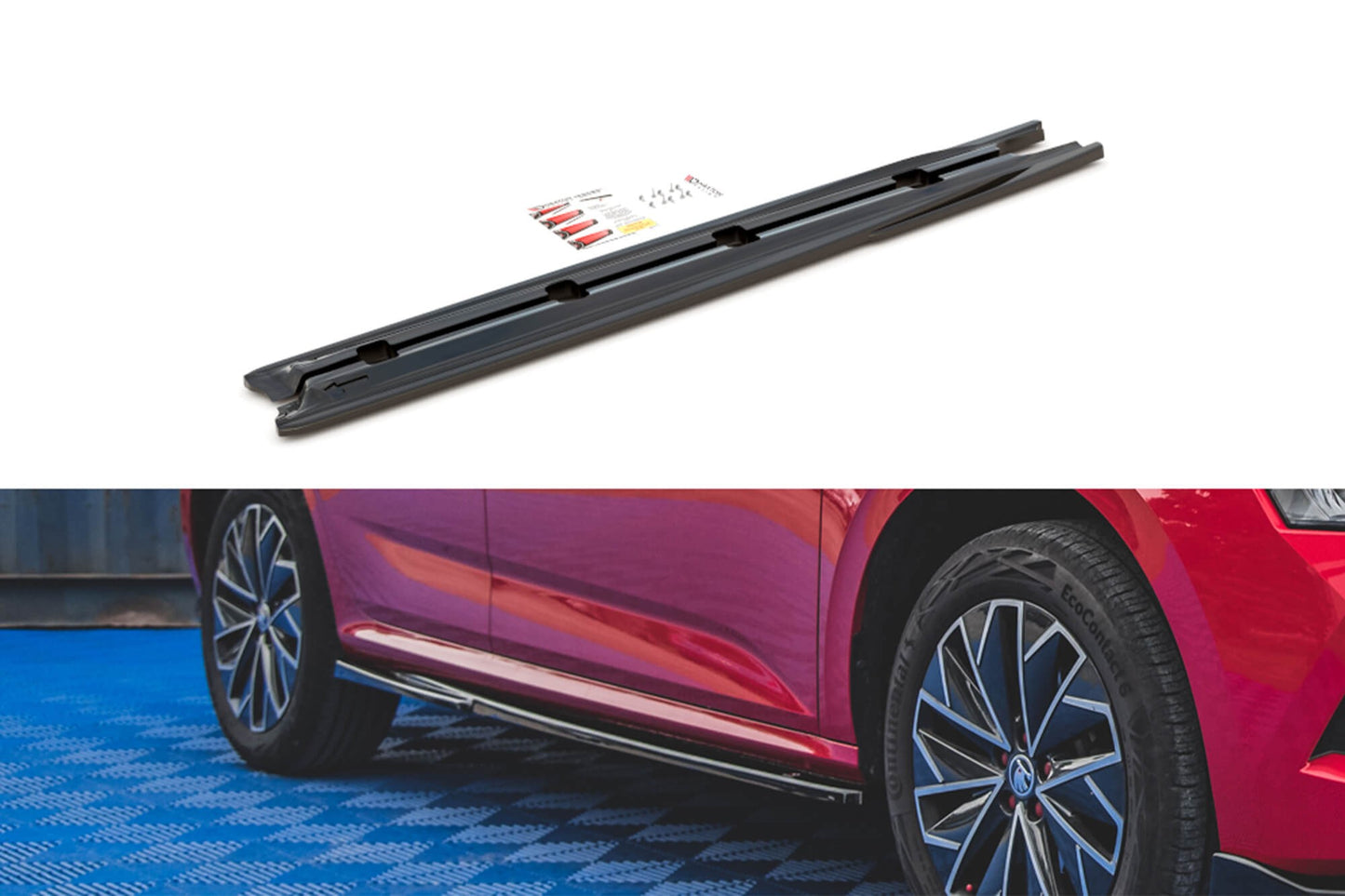 Maxton Design Thresholds for Skoda Kamiq (from 2019), matte black