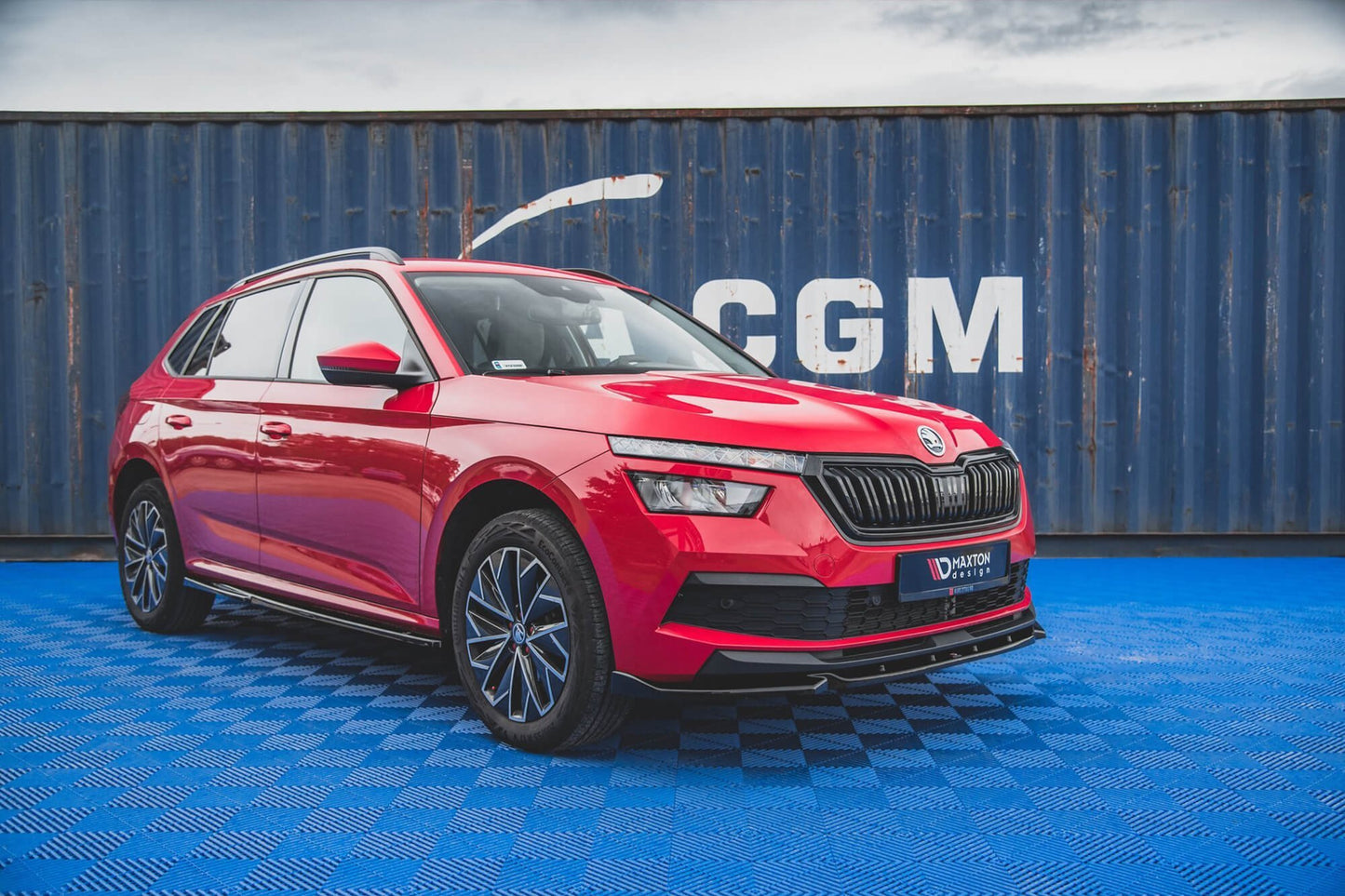 Maxton Design side skirts for Skoda Kamiq (from 2019), carbon colour
