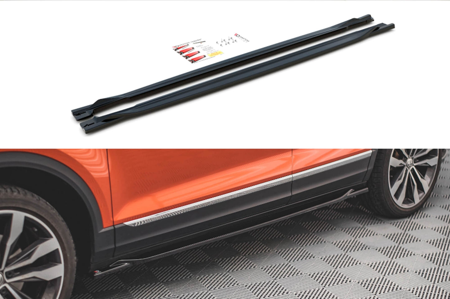 Praguri usi Maxton Design pentru VW T-Roc (dupa 2017), culoare carbon