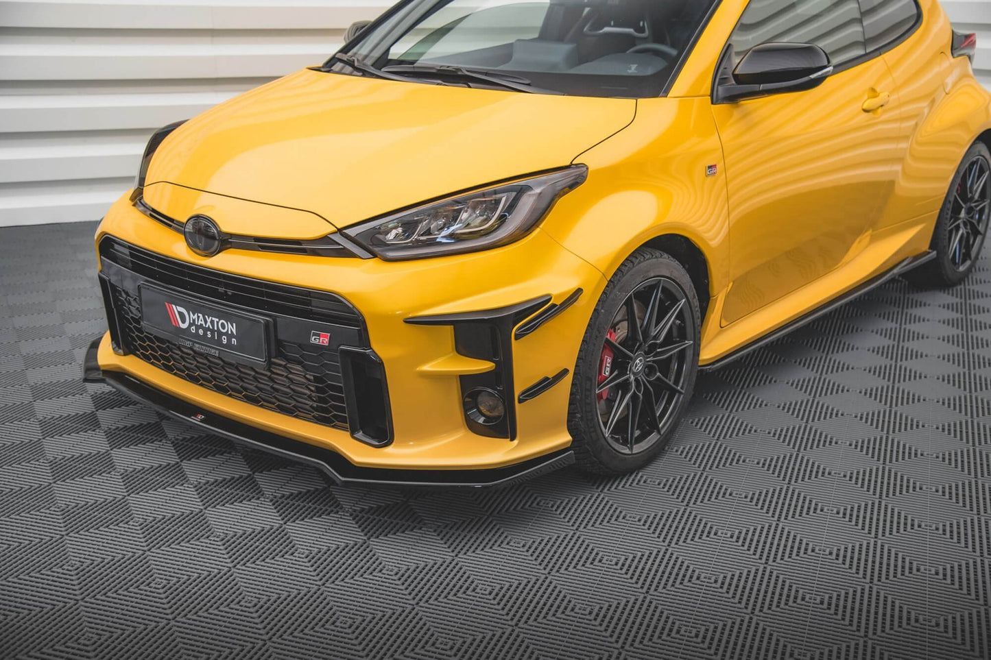 Front Bar Accessories GR Maxton Design for Toyota Yaris (2020+), gloss black