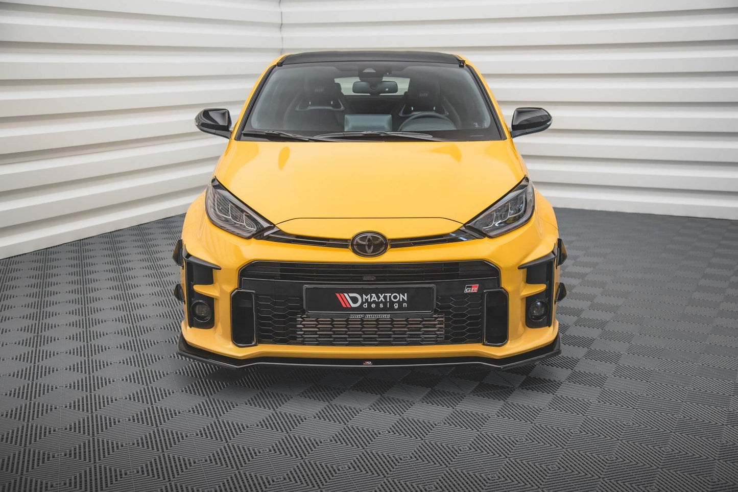 Front Bar Accessories GR Maxton Design for Toyota Yaris (2020+), gloss black