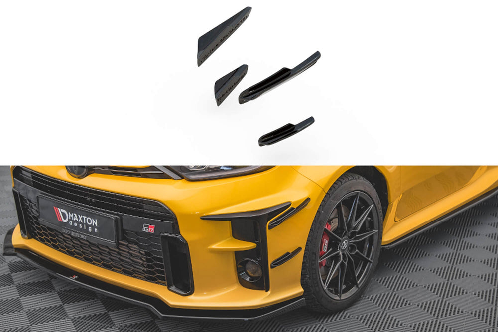 Front Bar Accessories GR Maxton Design for Toyota Yaris (2020+), gloss black