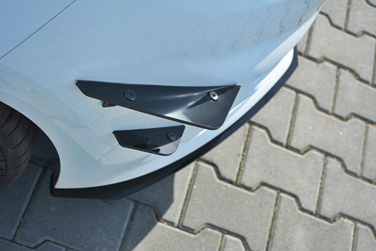 Maxton Design extensii laterale fata ST pentru Ford Fiesta (dupa 2017), mat negru