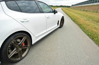 Maxton Design inserții prag tip GT pentru Kia Stinger (2017+), negru lucios