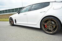Maxton Design inserții prag tip GT pentru Kia Stinger (2017+), negru lucios