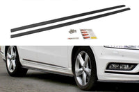 Praguri Maxton Design R-Line pentru VW Passat B7 (2010-2014), culoare fibra de carbon