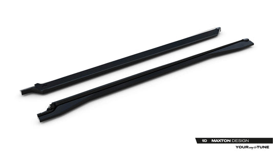 Maxton Design inserturi praguri R‑Line pentru Volkswagen Touareg Mk3 Facelift (dupa 2023), negru lacuit