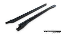 Maxton Design inserturi praguri R‑Line pentru Volkswagen Touareg Mk3 Facelift (dupa 2023), negru lacuit