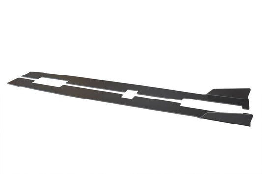 Maxton Design extensii laterale tip Racing versiunea 1 pentru Ford Fiesta ST / ST‑Line (dupa 2017), mat negru