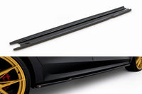 Aditivi Maxton Design tip RS versiunea 1 pentru praguri Skoda Octavia (dupa 2020), lac negru