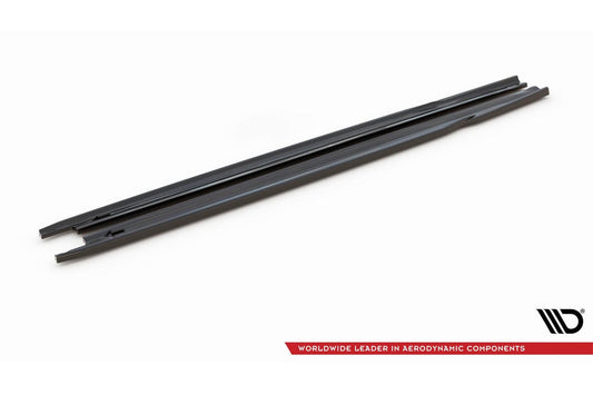 Aditivi Maxton Design tip RS versiunea 1 pentru praguri Skoda Octavia (după 2020), lac negru