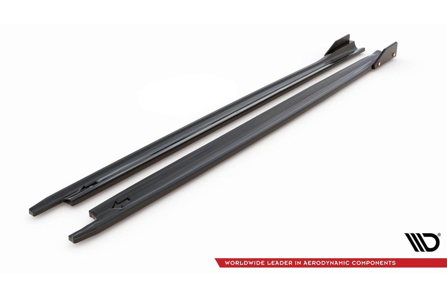 Maxton Design praguri tip RS versiunea 2 pentru Skoda Octavia (dupa 2020), negru lac