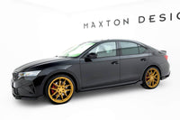 Maxton Design praguri tip RS versiunea 2 pentru Skoda Octavia (dupa 2020), negru lac