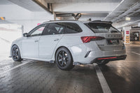 Insertii prag Maxton Design tip RS versiunea 2 pentru Skoda Octavia (dupa 2020), negru mat