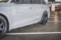 Insertii prag Maxton Design tip RS versiunea 2 pentru Skoda Octavia (dupa 2020), negru mat