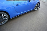 Side skirts Maxton Design V1 for Toyota GT86, Subaru BRZ (2017 onwards), matt black