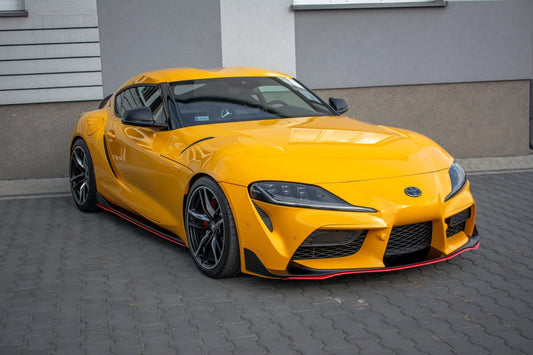 Maxton Design praguri laterale versiunea 2 pentru Toyota Supra (2019-), negru lucios