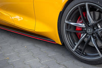 Maxton Design praguri laterale versiunea 2 pentru Toyota Supra (2019-), negru mat