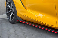 Maxton Design praguri laterale versiunea 2 pentru Toyota Supra (2019-), negru mat