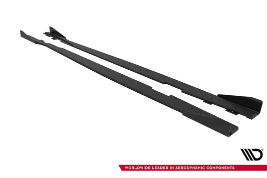 Praguri Maxton Design Street Pro pentru usi Ford Focus ST (2015-2018), negru mat