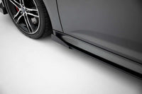 Praguri Maxton Design Street Pro pentru usi Ford Focus ST (2015-2018), negru mat