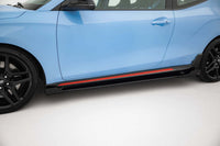 Praguri laterale Maxton Design tip Street Pro pentru Hyundai Veloster N (2018-2022), negru mat