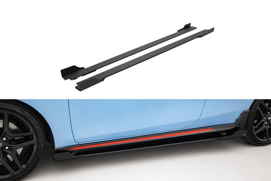 Praguri laterale Maxton Design tip Street Pro pentru Hyundai Veloster N (2018-2022), negru mat