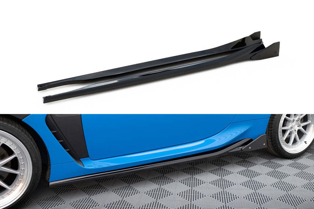 Maxton Design Side Skirts v1 pentru Toyota GR86 (din 2021), negru lucios