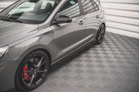 Praguri laterale Maxton Design versiunea 2 pentru Hyundai i30 N hatchback (2017-), negru mat