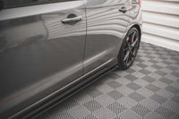 Praguri laterale Maxton Design versiunea 2 pentru Hyundai i30 N hatchback (2017-), negru mat