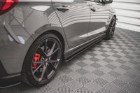 Praguri laterale Maxton Design versiunea 2 pentru Hyundai i30 N hatchback (2017-), negru mat
