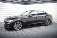Maxton Design versiunea 2 insertii praguri pentru Infiniti Q50 S (2013-2016), lac negru
