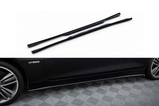 Maxton Design versiunea 2 insertii praguri pentru Infiniti Q50 S (2013-2016), lac negru